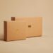 brown cardboard box on white table
